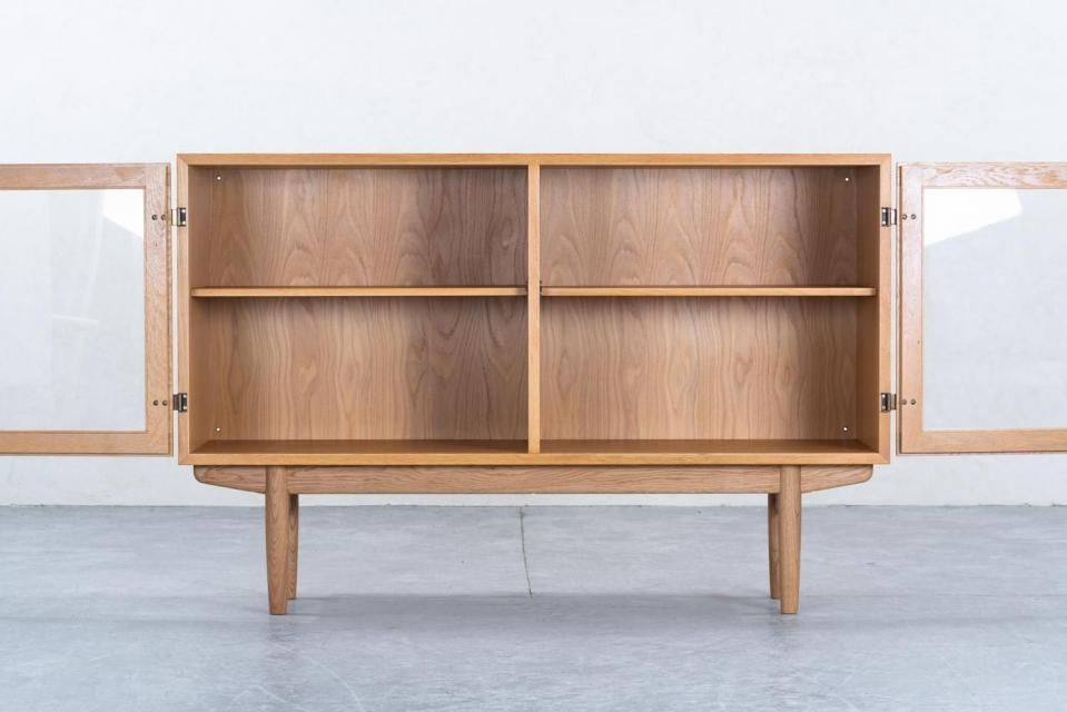 Borge Mogensen 食器棚 ガラスキャビネット Borge Mogensen ガラスキャビネット オーク | 北欧家具 haluta