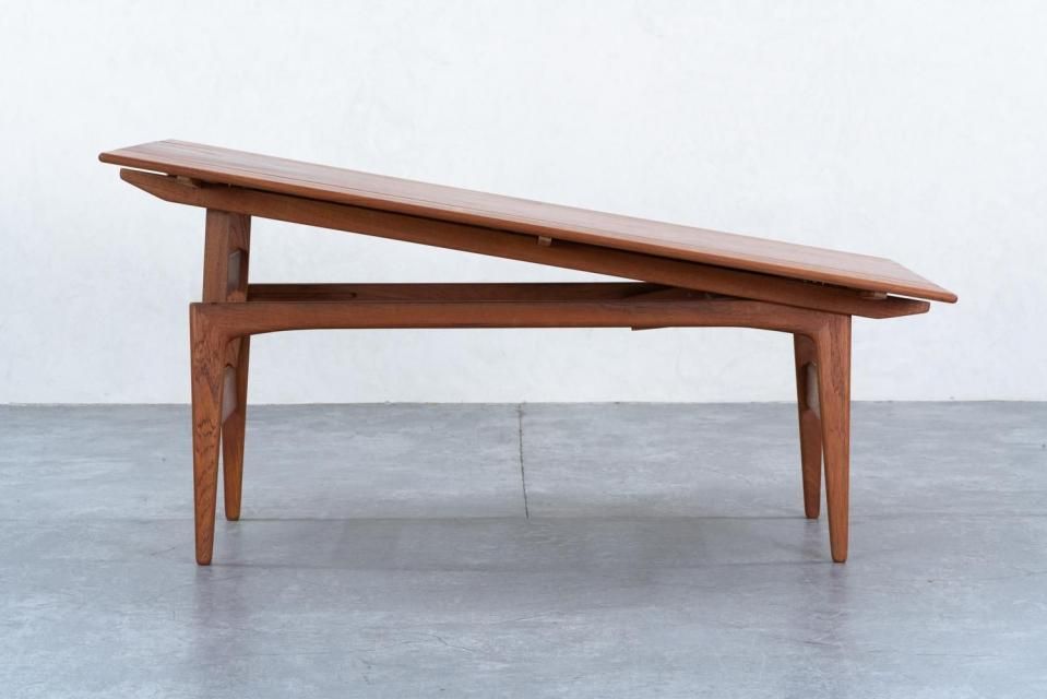 1960s デンマーク製 チーク エレベーターテーブル 仕上済 エレベーターテーブル チーク | 北欧家具 haluta