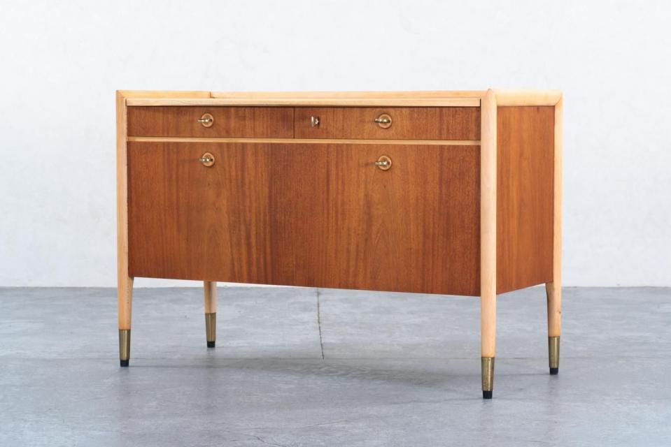 キャビネットマロニカブッチャーBigポーチ キャビネット マホガニー ビーチ | 北欧家具 haluta (ハルタ)