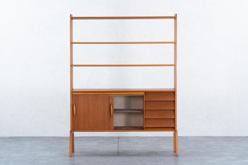 オープンシェルフ チーク | 北欧家具 haluta (ハルタ)