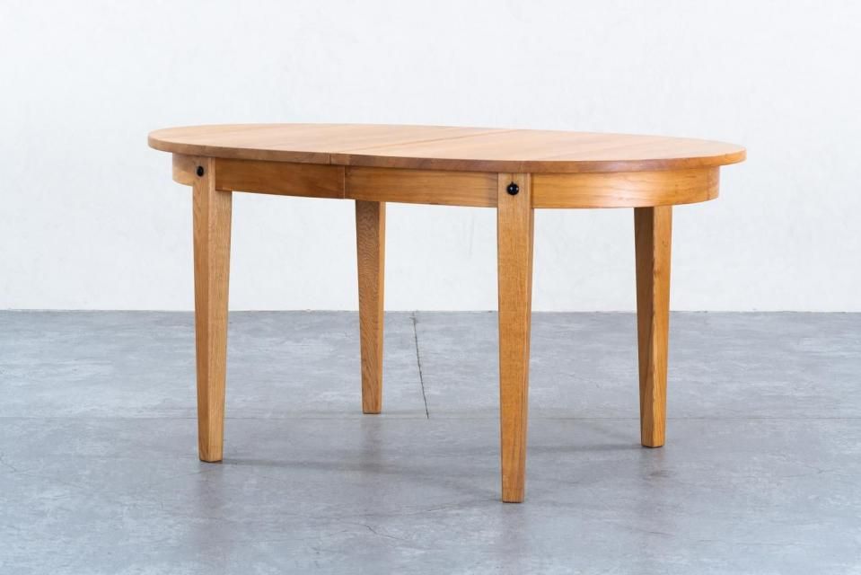 e0ビンテージ　オーバルダイニングテーブル　 剥離 オーバルダイニングテーブル オーク | 北欧家具 haluta (ハルタ)