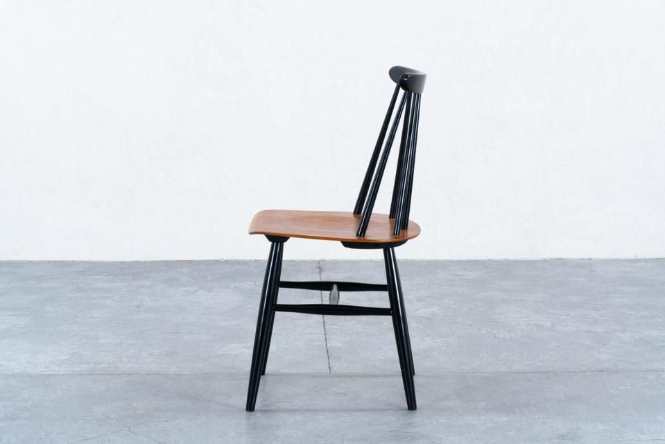 Ilmari Tapiovaara ファネットチェア 6S ブラック/ナチュラル | 北欧