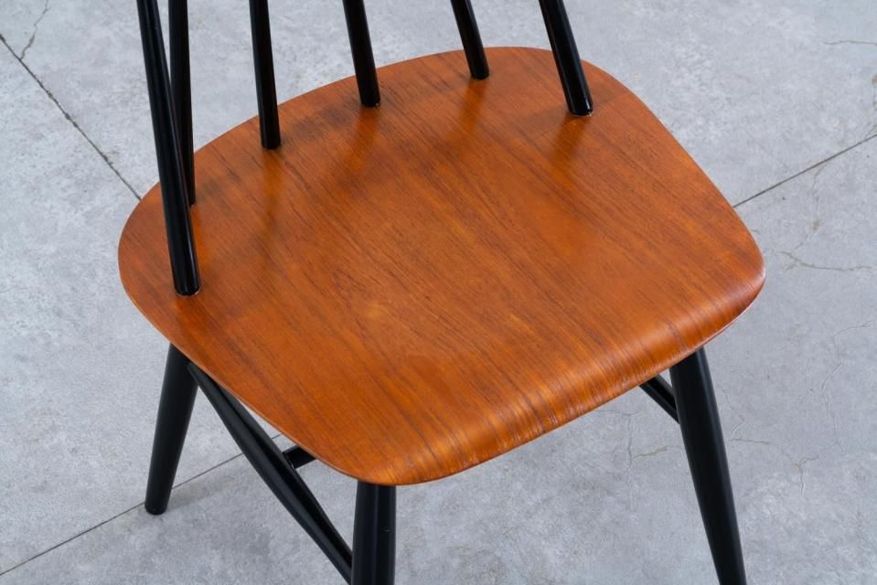 Ilmari Tapiovaara ファネットチェア 6S ブラック/ナチュラル | 北欧