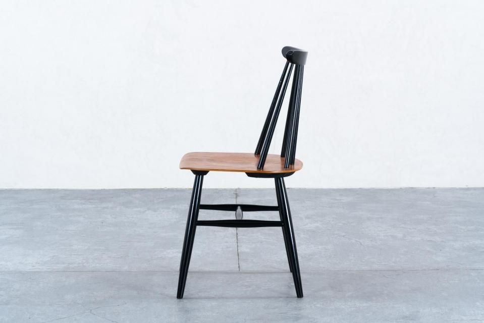 Ilmari Tapiovaara ファネットチェア 6S ブラック/ナチュラル | 北欧