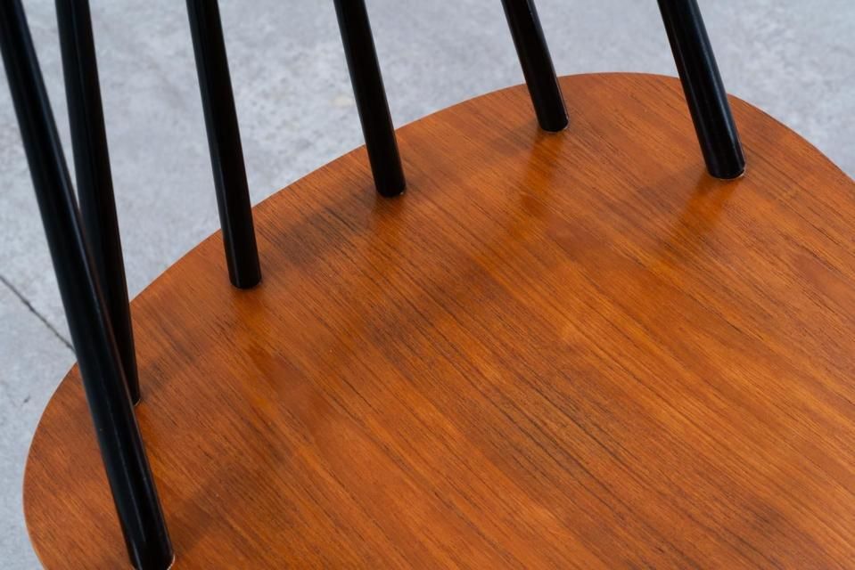 Ilmari Tapiovaara ファネットチェア 6S ブラック/ナチュラル | 北欧