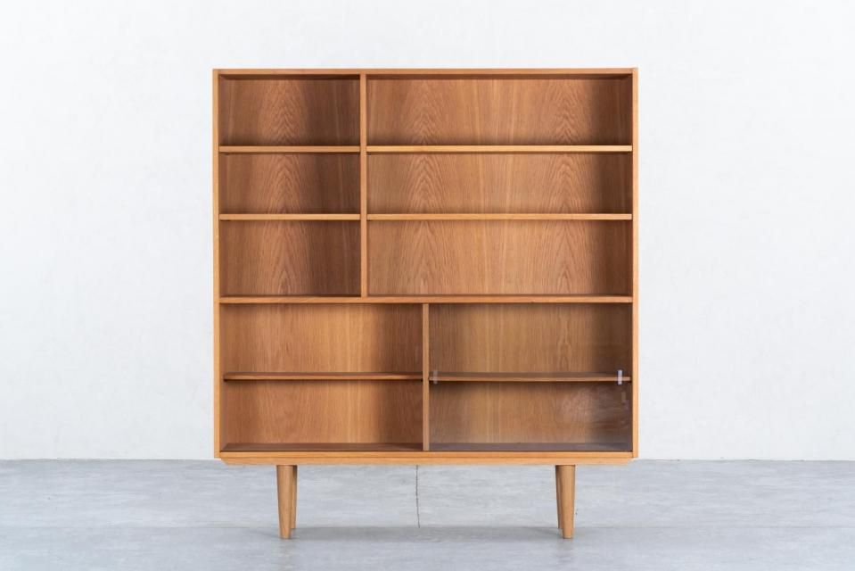 ブックシェルフ オーク ガラス | 北欧家具 haluta (ハルタ)