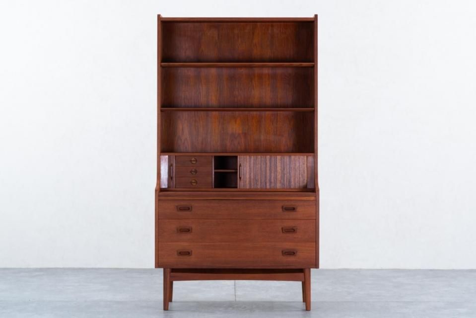 【美品】Johannes Sorth 蛇腹シェルフ チーク ヴィンテージシェルフ Johannes Sorth 蛇腹シェルフ チーク | 北欧家具 haluta (ハルタ)