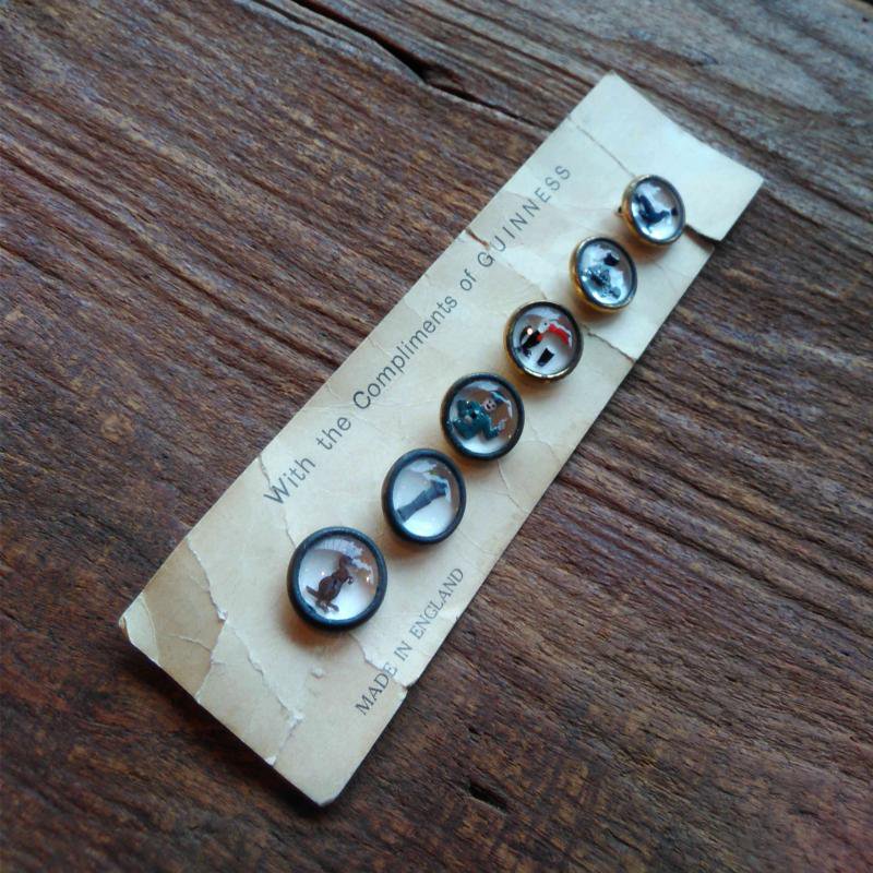 50's Vintage Guinness Buttons MADE IN ENGLAND
