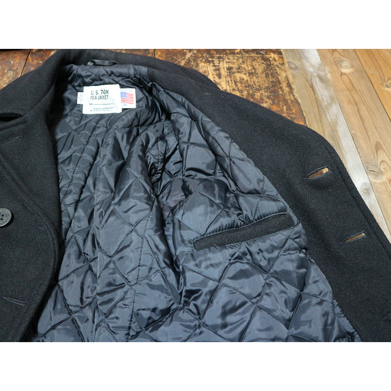古着 SCHOTT U.S.740N USA製 ショット Pコート ブラック サイズ 古着 SCHOTT U.S.740N USA製 ショット Pコート ブラック サイズ