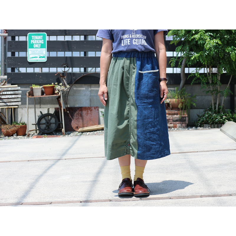 Vintage Remake U.S.ARMY Laundry Bag × Japan 麻デニム リメイク