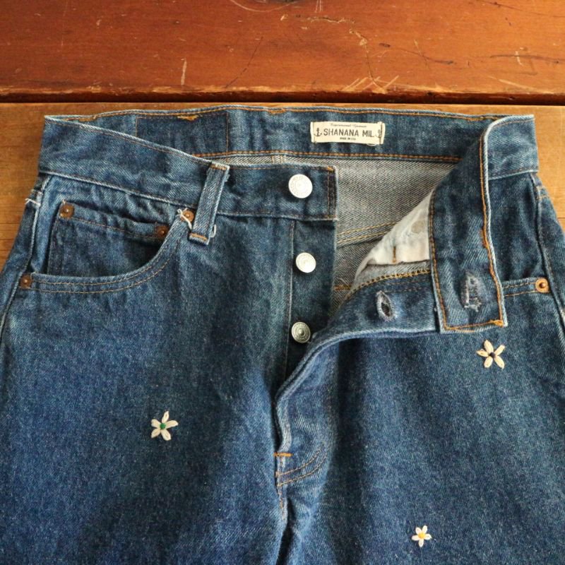 SHANANA MIL シャナナミル daisy刺繍 80's Levi's501 リーバイス 