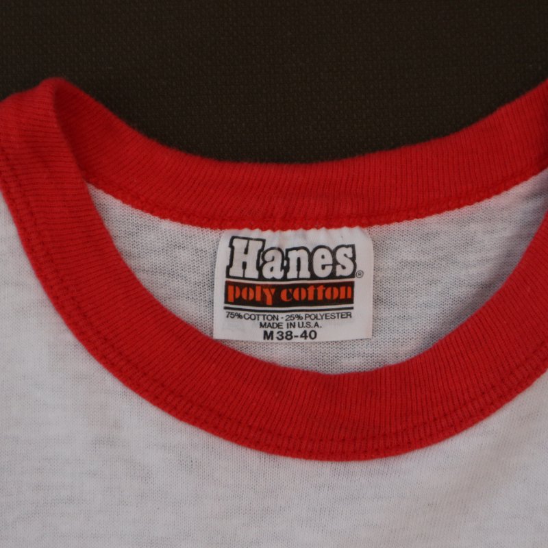 同時購入用 70s Hanes ヘインズ レーシング 車 カー リンガー Tシャツ