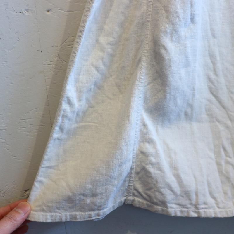 20-30's French Antique Linen Dress アンティークリネン