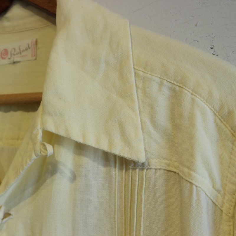 60-70's Vintage Mexican Cotton shirt キューバシャツ メキシカン