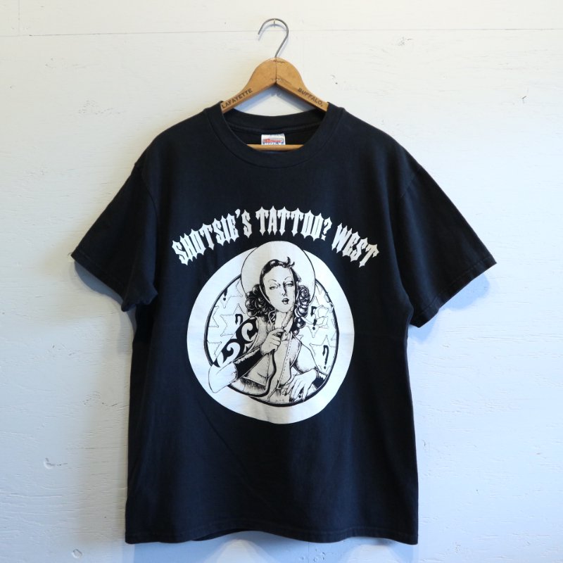 90's Hanes ヘインズ TATTOO SHOP T-shirt Tシャツ L