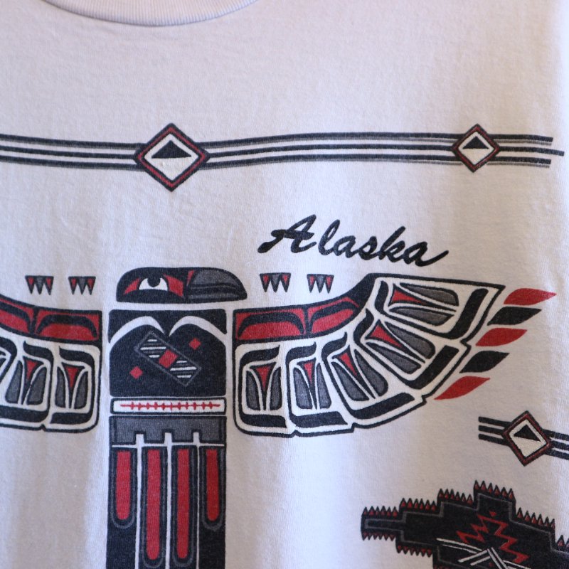 90's U.S.A. Alaska Native American ネイティブアメリカン Tシャツ L - Sunny Garden｜岐阜の古着屋  USED&VINTAGE