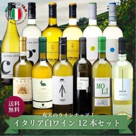 送料無料 ジャケ買い白ワイン 12本セット - イタリアワイン専門店　Ｙ＆Ｍ