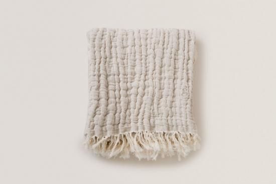 完売 garbo&friends ガルボアンドフレンズ Mellow Lin Blanket Throw ベビー用寝具・ベッド