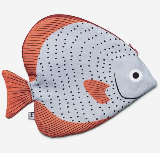 Donfisher ドンフィッシャー Circular Batfish Gray 防水加工 ツバメウオ 魚ポーチ グレー Donfisher ドンフィッシャー Circular Batfish Gray 防水加工 ツバメウオ 魚ポーチ グレー