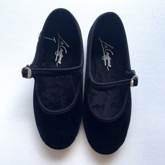 La Cadena ラカデナ JAPONESA VELOUR ONE STRAP NEGRO (002) ベロア