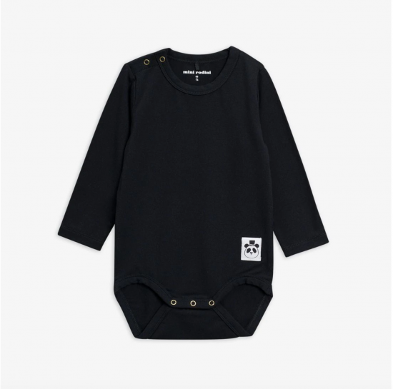 ☆2021AW☆mini rodini ミニロディーニ Basic ls body Black