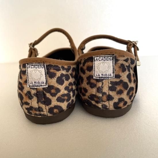 La Cadena ラカデナ JAPONESA LEOPARD VELOUR x SOLID TRIM