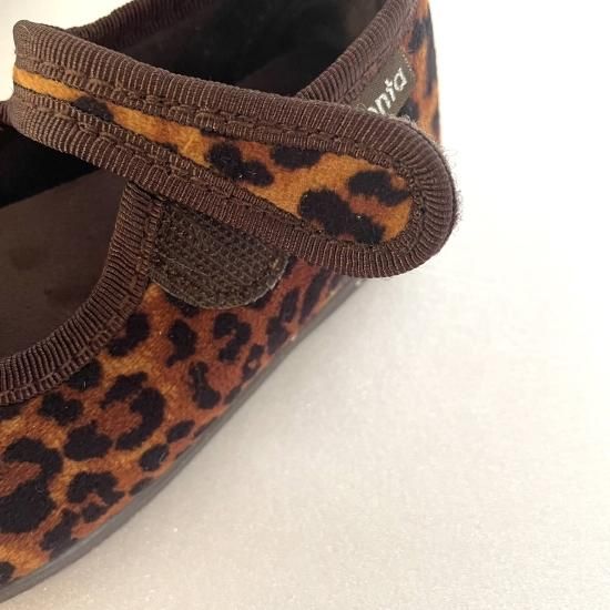 ☆CIENTA シエンタ ベルクロワンストラップシューズ☆brown/leopard 