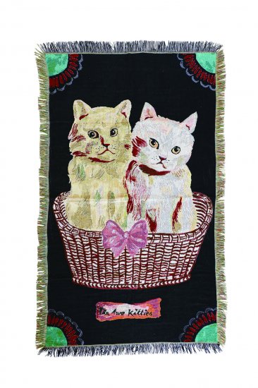 NathalieLete ナタリーレテ Tapestry Rug Two Kitties タペストリー キャット NL377