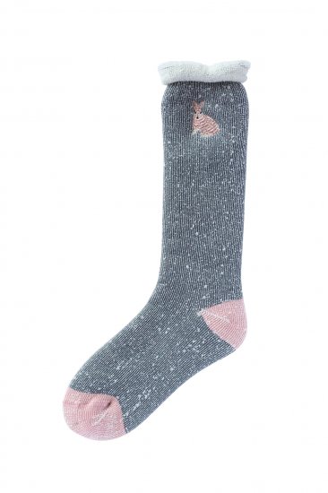 松尾ミユキ G.M.S.Warm socks Rabbit GY あったかソックス ラビット グレー MM837