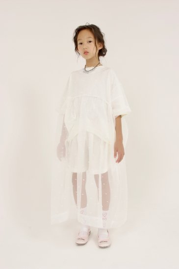 ☆2022SS☆UNIONINI ユニオニーニ sheer long dress white WOMEN OP-082