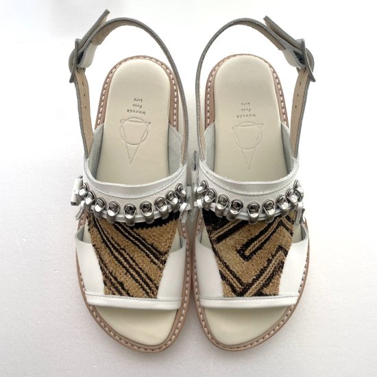 WONDER FULL LIFE ワンダーフルライフ UNCLE HOLDER SANDAL white Mサイズ WFL22-R31