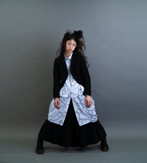 ★2022SS★frankygrow フランキーグロウ BONBON CUT JQ TAILCOAT BLACK*BLACK 22SOT-084