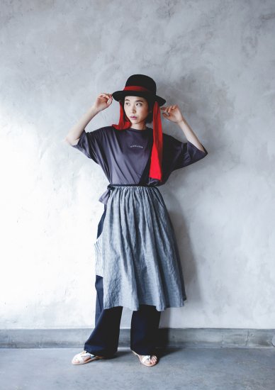 ★2022SS★michirico ミチリコ Apron skirts ブラックチェック MR22SS-27(kids)(womens)