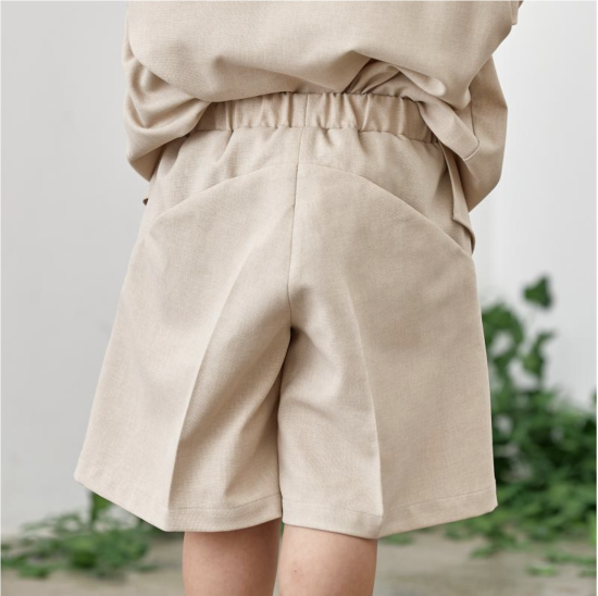 MOUN TEN. マウンテン polyester canapa half pants sand 22S-MP55C-1108