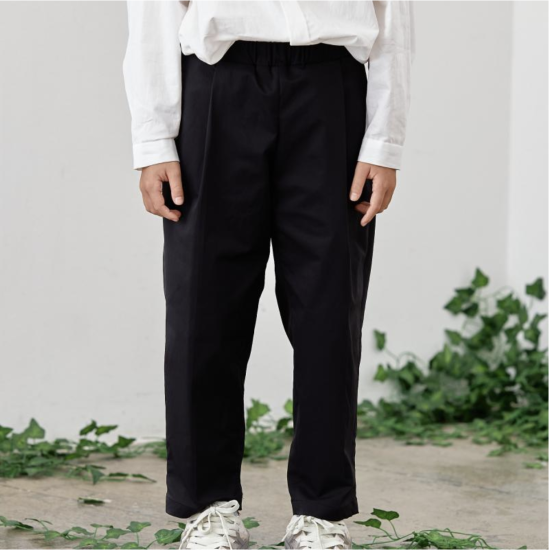 MOUN TEN. マウンテン re-nylon 1tuck pants black 22S-MP56B-1102