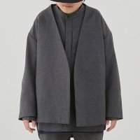 <img class='new_mark_img1' src='https://img.shop-pro.jp/img/new/icons5.gif' style='border:none;display:inline;margin:0px;padding:0px;width:auto;' />MOUN TEN. ޥƥ washable wool jacket charcoal 22W-MJ06-1234