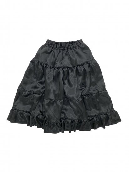 ★2022AW★UNIONINI ユニオニーニ satin long skirt black WOMEN SK-008