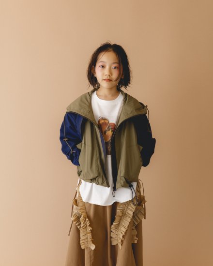 ☆2022AW☆nunuforme ヌヌフォルム カバーチェンジブルゾン Khaki×Navy 34-nf18-116-163