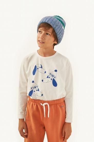 ★2022AW★tinycottons タイニーコットンズ TINY DOGS TEE snow/indigo AW22-041