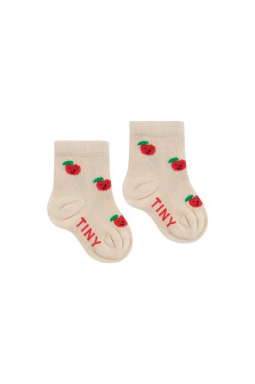 ★2022AW★tinycottons タイニーコットンズ APPLES MEDIUM SOCKS light cream AW22-312  AW22-313