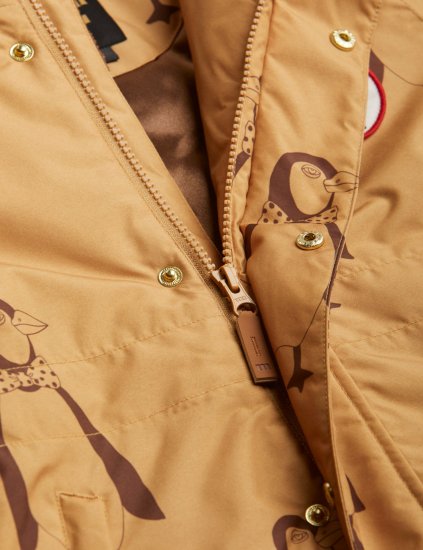 ★2022AW★mini rodini ミニロディーニ PENGUIN K2 PARKA Beige