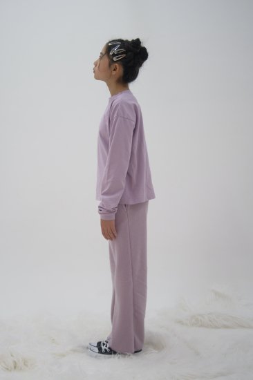 ★2022AW★UNIONINI ユニオニーニ logo long sleeved tee purple CS-060