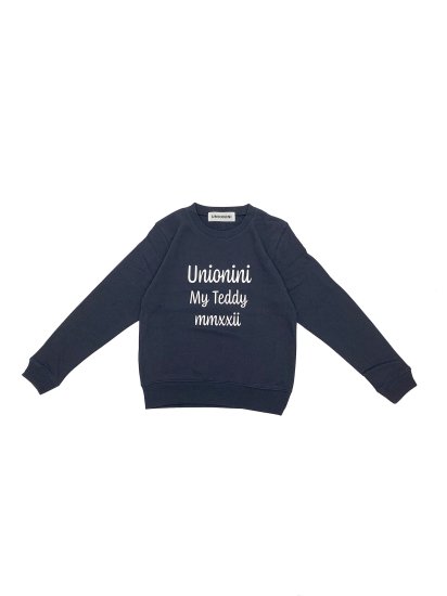 ☆2022AW☆UNIONINI ユニオニーニ my teddy sweat shirt navy TR-028