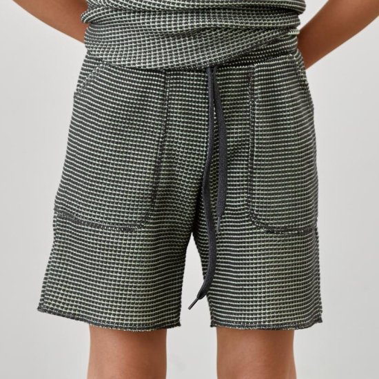 ☆2023SS☆MOUN TEN. マウンテン bicolor waffle shorts charcoal x