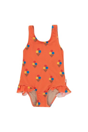 ★2023SS★tinycottons タイニーコットンズ ICE-CREAM SWIMSUIT summer red SS23-199