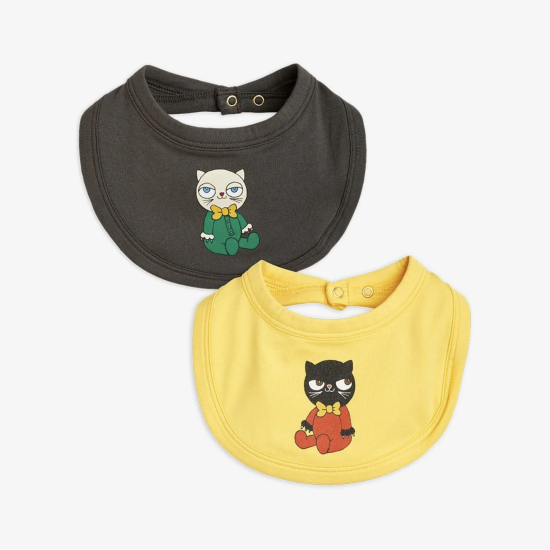 ★2023SS★mini rodini ミニロディーニ Minibabies sp 2-pack bib Multi