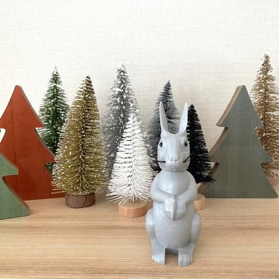 ドイツ BREBA社 Bobbing Rabbit Gray うなずきウサギ 首ふり