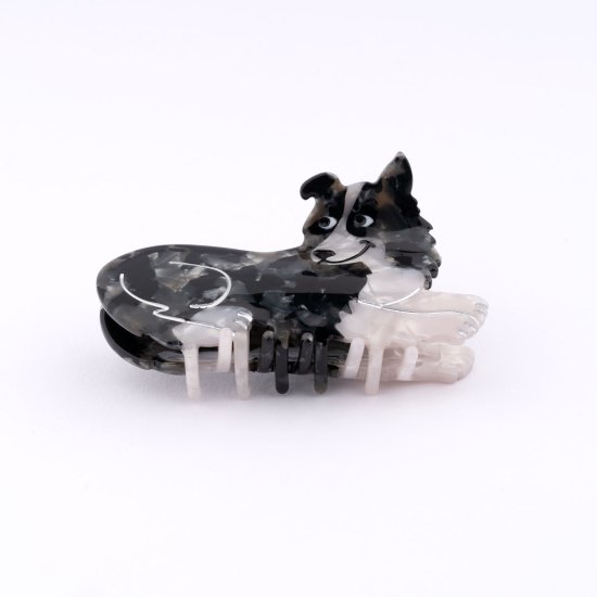 Coucou Suzette ククシュゼット Border Collie Hair Claw ボーダーコリー ヘアクリップ