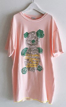 ☆2023SS☆frankygrow フランキーグロウ TAPE EMBROIDERY PRINT BEAR