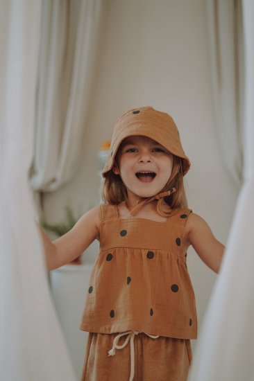 organic zoo オーガニックズー Gold Dots Bucket Sun Hat 12BHGD